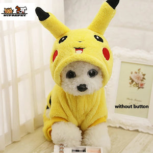 SUPREPET Cat Costume Cute Pet Clothes Cute Cartoon Cosplay Clothes Autumn Winter  Cat clothes Home Pajamas Puppy Hoodie Dog Coat